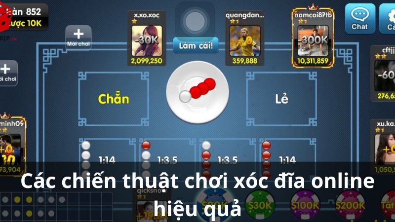 Các chiến thuật chơi xóc đĩa online hiệu quả